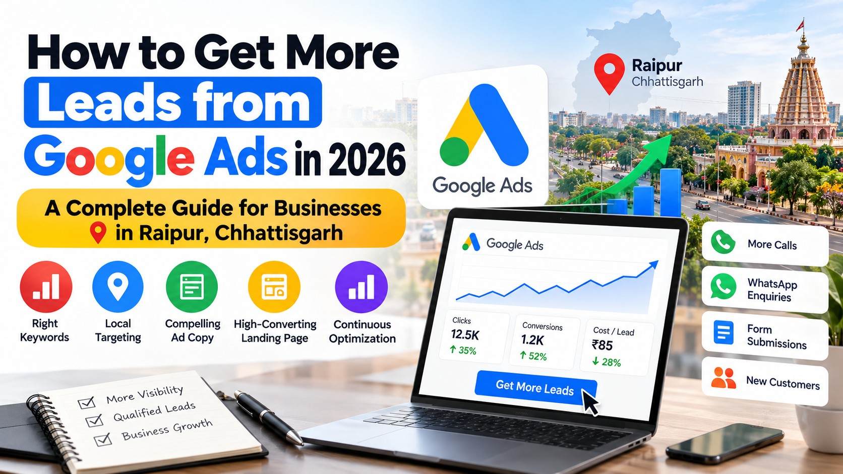 How to Get More Leads from Google Ads in 2026 | Raipur